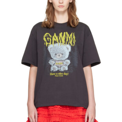 Ganni Black Forest Teddy T-shirt