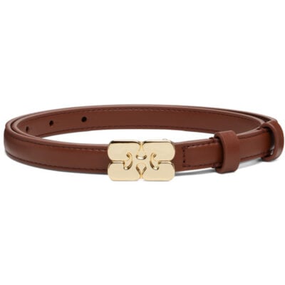 Ganni Brown Kat Small Belt