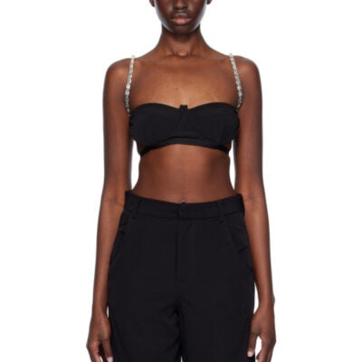Gcds Black Chain Bra
