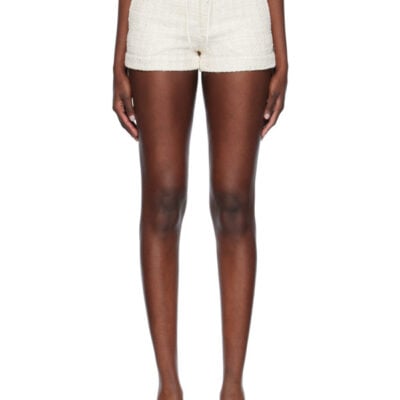 Gcds Off-White Low Rise Shorts