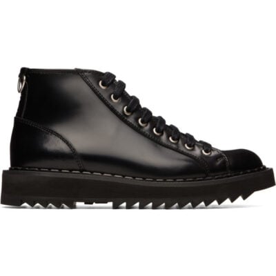 George Cox Black Ripple Monkey Boots