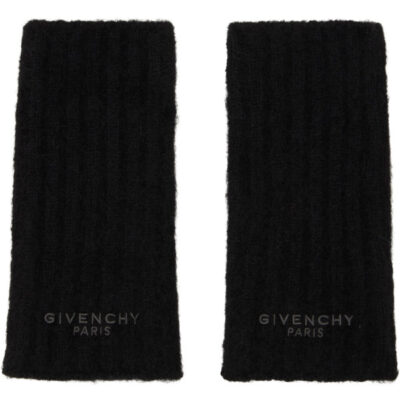Givenchy Black Alpaca Mittens