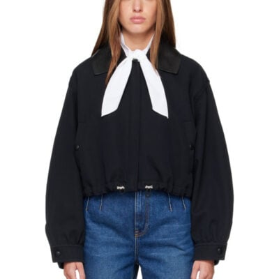 Givenchy Black Cotton & Wool Jacket
