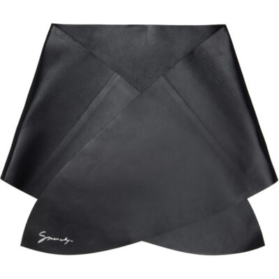Givenchy Black Lamb Leather Scarf