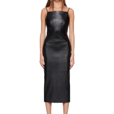 Givenchy Black Sliced Midi Dress