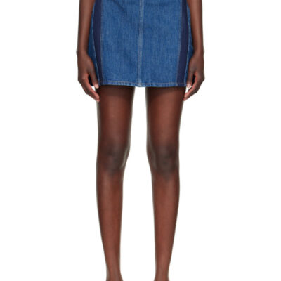 Givenchy Blue Cocoon Denim Miniskirt