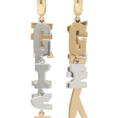 Givenchy 'Givenchy Letters' Asymmetric Earrings