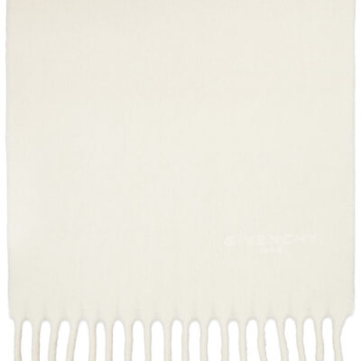 Givenchy Off-White 'Givenchy Paris' Large Scarf