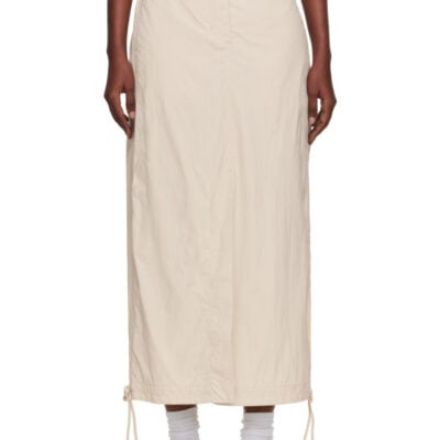 Holzweiler Beige Lt Track Maxi Skirt