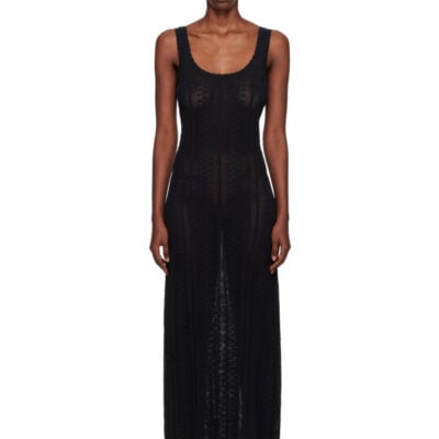 Holzweiler Black Tine Crochet Maxi Dress
