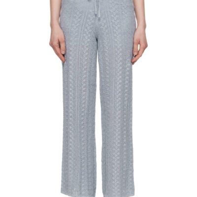 Holzweiler Blue Kelp Crochet Trousers
