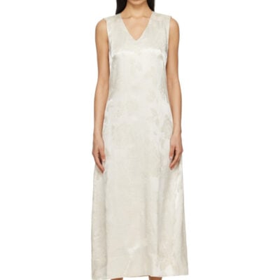 Holzweiler Off-White Luka Jacquard Maxi Dress
