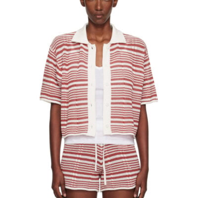 Holzweiler White Kelp Striped Shirt