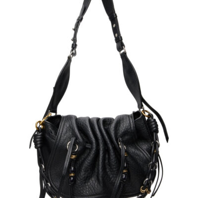 Isabel Marant Black Leather Bolton Bag