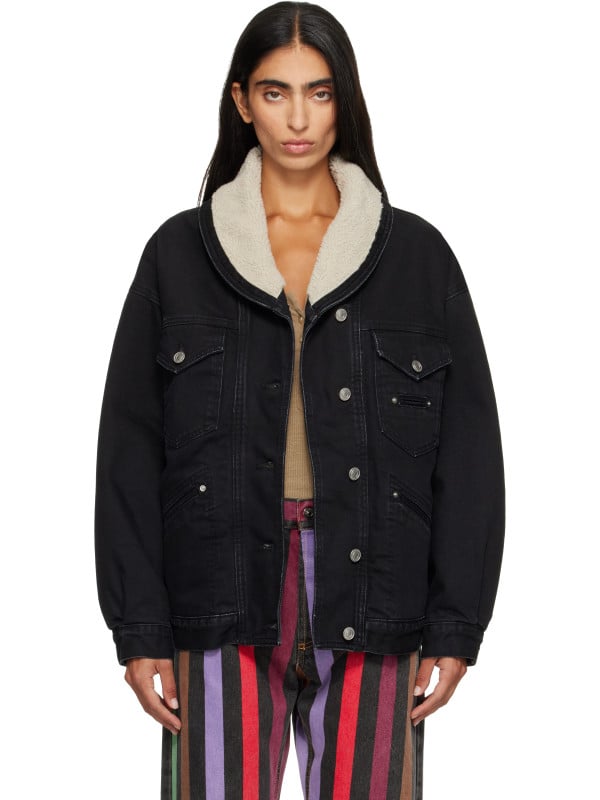 Isabel Marant Black Pimia Denim Jacket