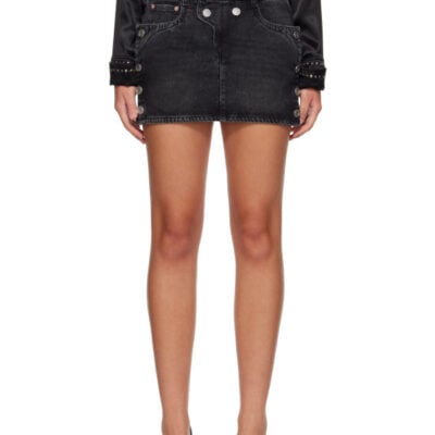 Isabel Marant Black Ralma Denim Miniskirt