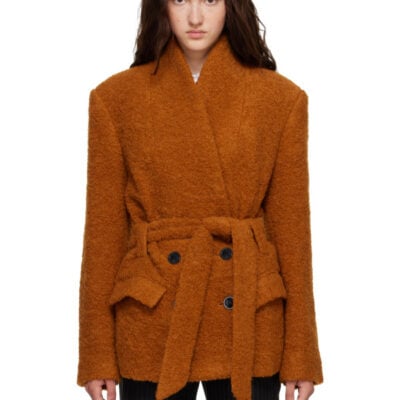 Isabel Marant Tan Syndra Alpaca Bouclé Jacket