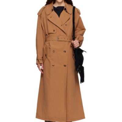 Isabel Marant Tan Violette Cotton Trench Coat
