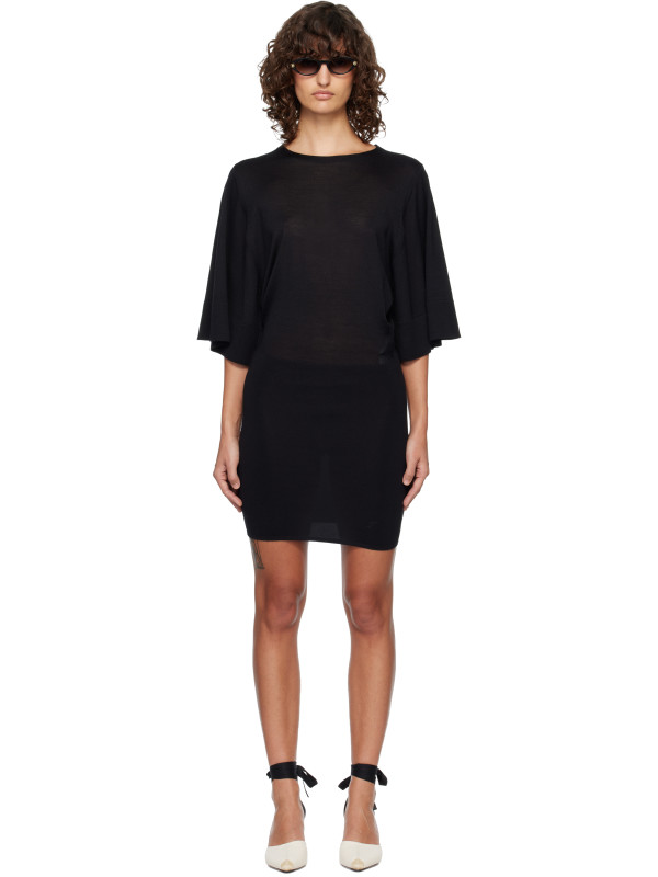 Jacquemus Black 'La Robe Maille Mananco' Minidress