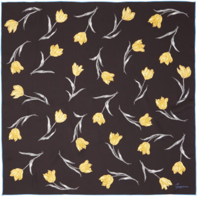 Jacquemus Black 'Le foulard tulipe' Scarf