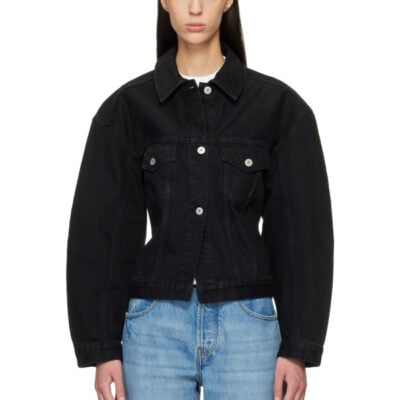 Jacquemus Black Le Paysan 'The de-Nîmes' Denim Jacket