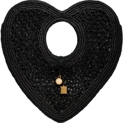 Jacquemus Black 'Le Spiaggia Coeur' Tote