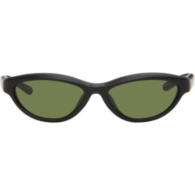 Jacquemus Black Linda Farrow Edition 'The Curvo' Sunglasses