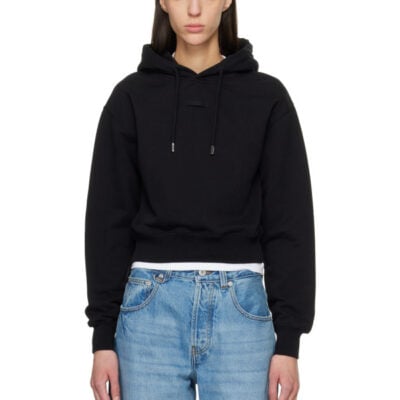 Jacquemus Black 'The Gros Grain' Hoodie