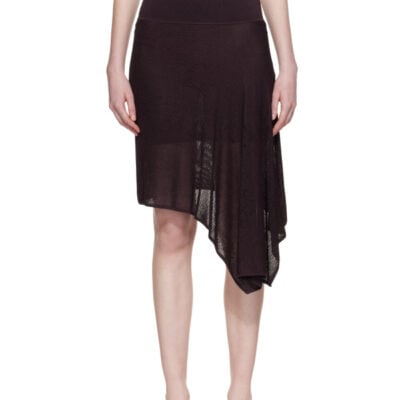 Jacquemus Brown 'The Voile' Midi Skirt