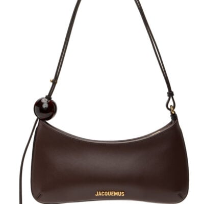Jacquemus Burgundy Les Classiques 'The Bisou Perle' Bag