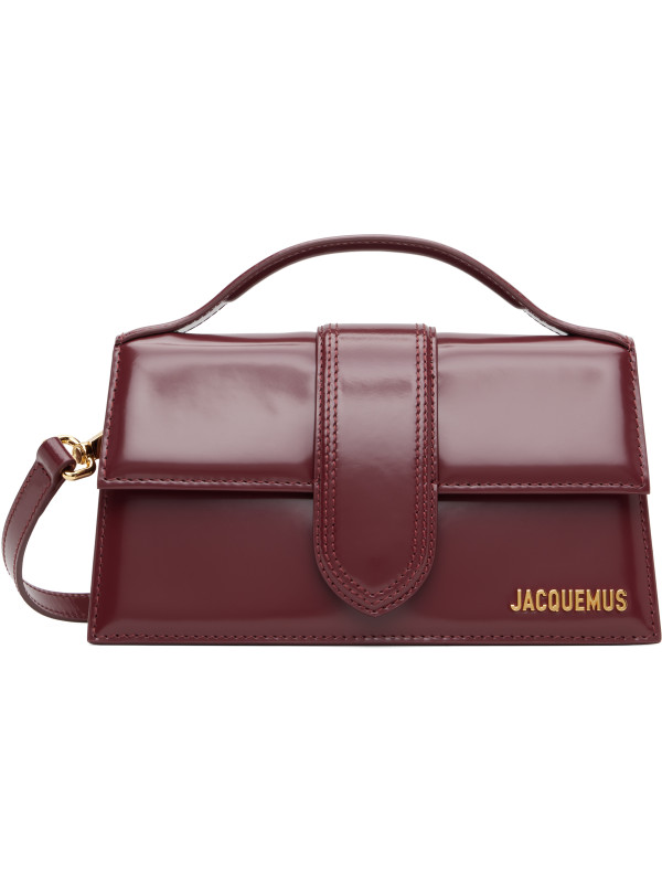 Jacquemus Burgundy 'The large Bambino' Bag