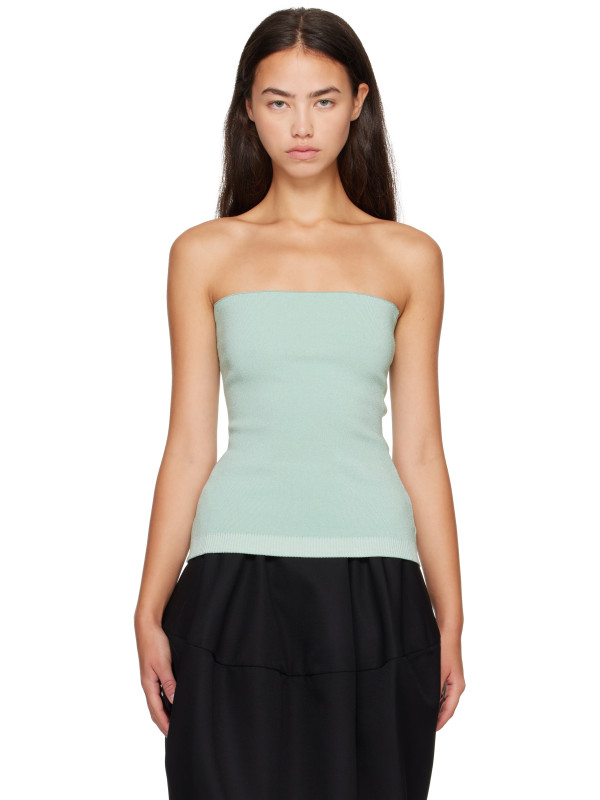 Jacquemus Green 'The Sera knit' Tube Top