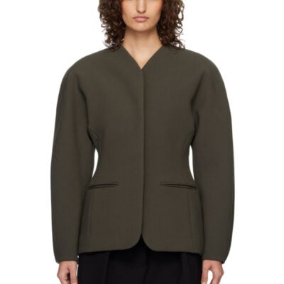 Jacquemus Khaki 'The Ovalo' Blazer