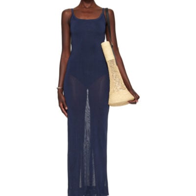 Jacquemus Navy 'The Nodo' Maxi Dress