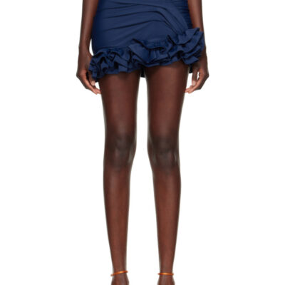 Jacquemus Navy 'The Playa' Miniskirt