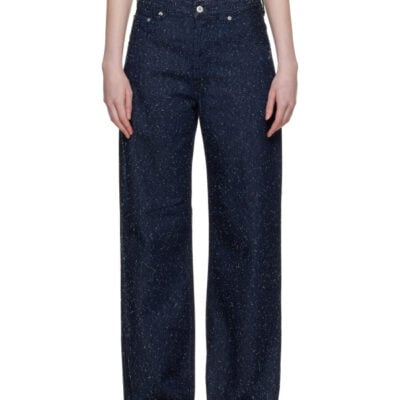 Jacquemus Navy 'The wide de-Nîmes' Jeans