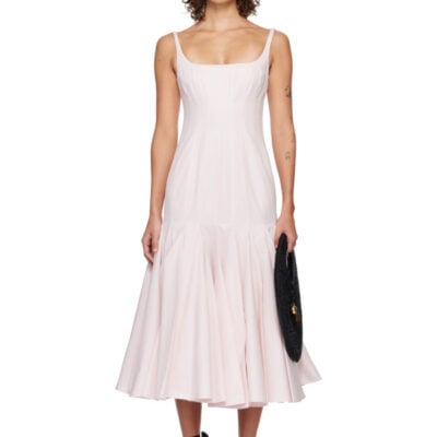 Jacquemus Pink 'The Agave' Midi Dress