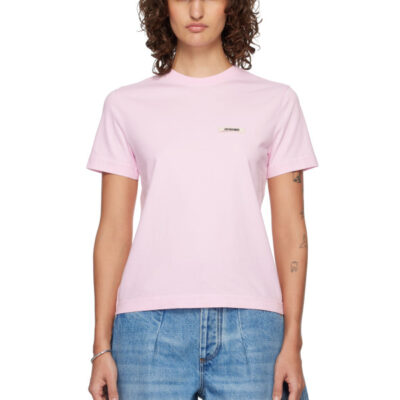Jacquemus Pink 'The Gros Grain short-sleeve' T-shirt