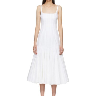 Jacquemus White Le Paysan 'The Agave' Midi Dress