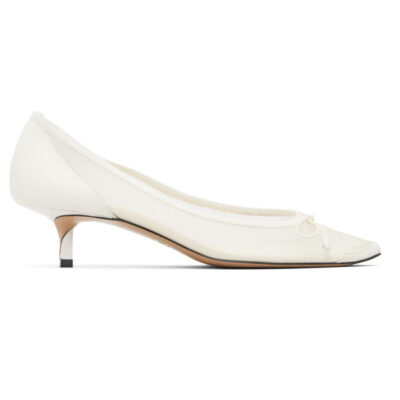 Jacquemus White 'The low Turni' Heels