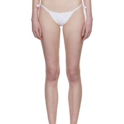 Jacquemus White 'The Picot' Bikini Bottom
