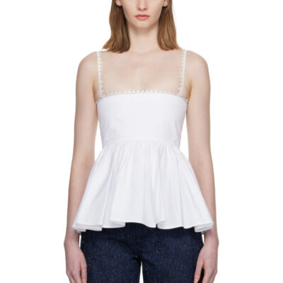 Jacquemus White 'The Traversin' Top
