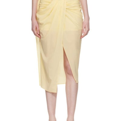 Jacquemus Yellow Plage 'The Paréo' Midi Skirt