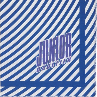 Jean Paul Gaultier Blue & White 'The Target' Cover-Up Scarf