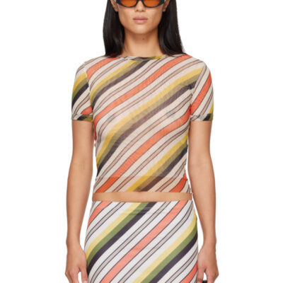 Jean Paul Gaultier Multicolor 'The Retro Stripe' Baby T-shirt