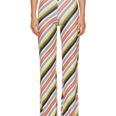 Jean Paul Gaultier Multicolor 'The Retro Stripe' Trousers