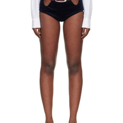 Jean Paul Gaultier Navy 'The Cut-Out Culotte' Shorts