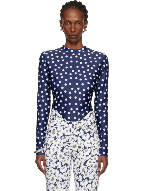 Jean Paul Gaultier Navy 'The Polka-Dot' T-shirt