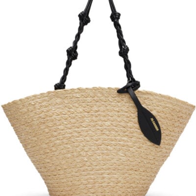 Jil Sander Beige Small Tangle Bucket Tote