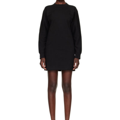Jil Sander Black Crewneck Minidress